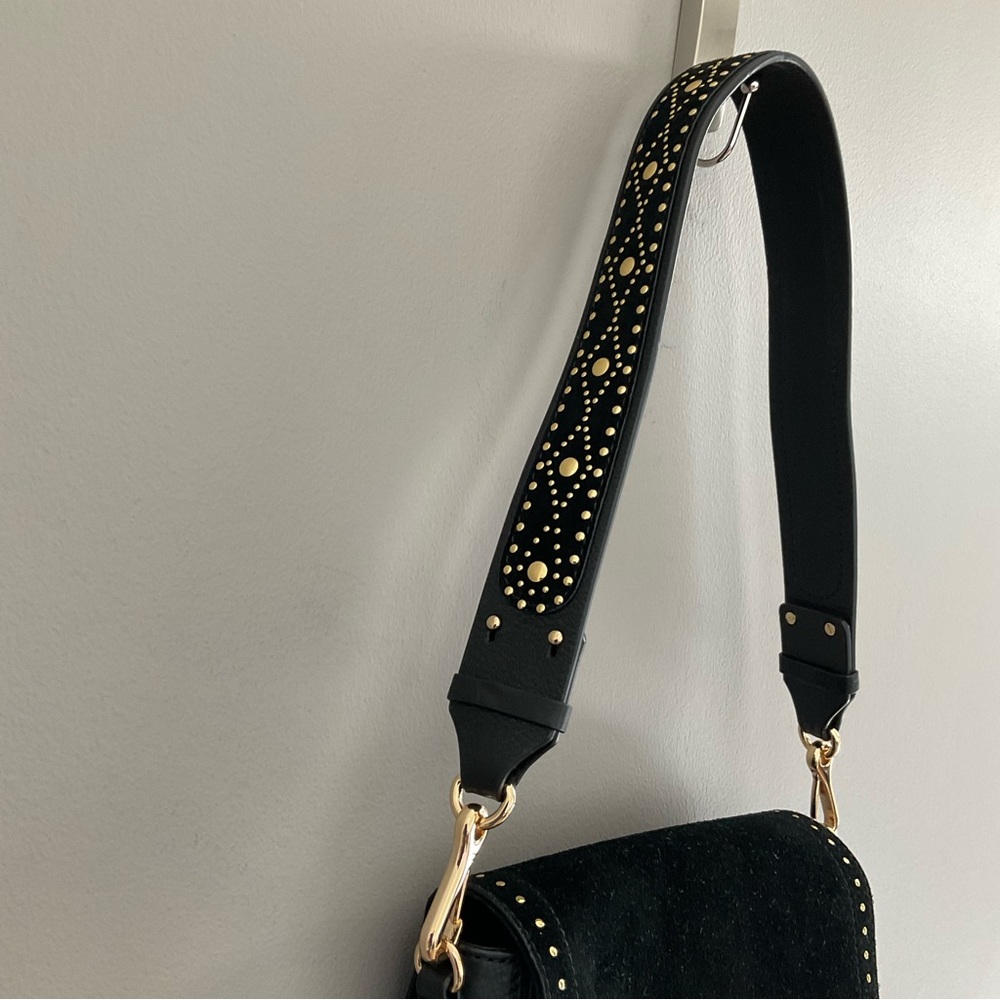 Vince Camuto Artera Saddle Leather/Suede Shoulder Bag. Like new. - Picture 8 of 13